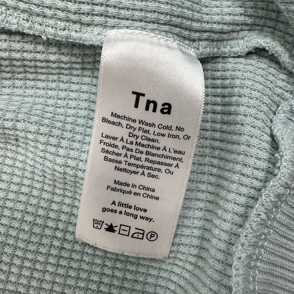 TNA Aritzia Waffle Zip-Up Hoodie - Picture 8 of 9